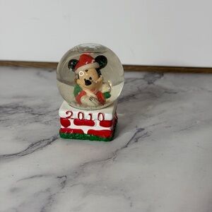 Disney Mickey Mouse Mini Snow Globe 2010 JCPenney Exclusive